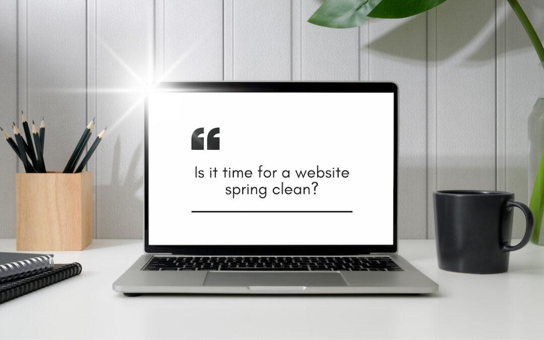 Website Spring Clean
